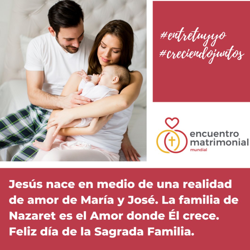 EM_Web_RS's tweet photo. #encuentromatrimonial
#encuentromatrimonialmundial
#tipsparapareja
#tipsparaparejas
#consejosparaparejas
#creciendojuntos #entretuyyo
Jesús nace en medio de una realidad de amor de María y José. La familia de Nazaret es el Amor donde Él crece. 

Feliz dí… https://t.co/Q5GYuY2yAu