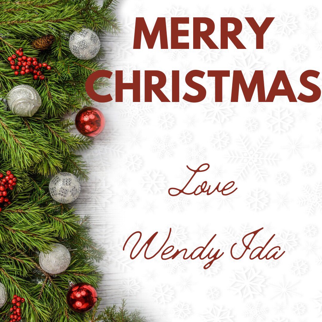WendyIda's tweet photo. Wish you all the love &amp; happiness in the world this Christmas day! Seeing u get back your fab &amp; changing your life is the greatest gift for me. 
Enjoy this day to the fullest. Stay well, stay beautiful, stay strong forever! 
Lotta Love and a very Merry Christmas from me to you! https://t.co/n8NdrRAkM3