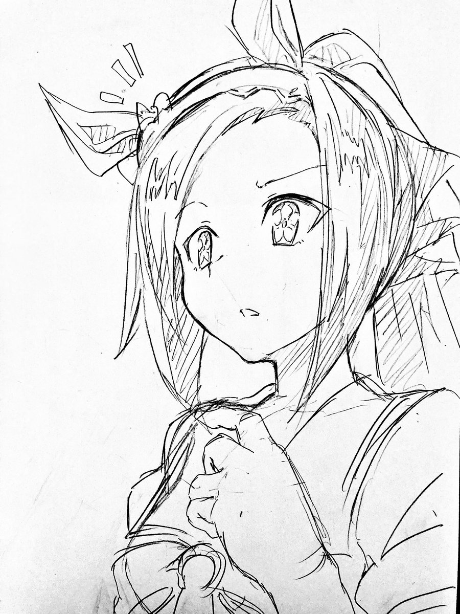 何かに気づくサクラバクシンオー 
