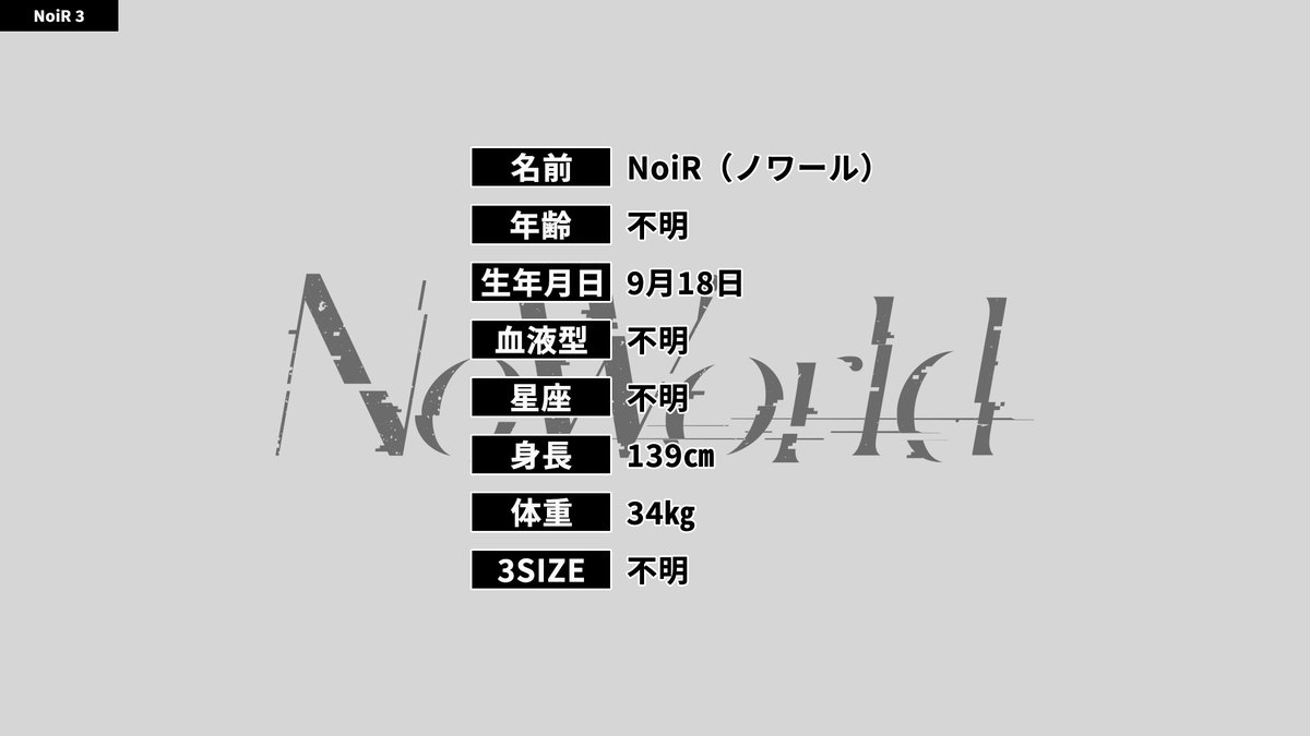 音楽ユニット「NoWorld（ノーワールド）」の
NoiR（ノワール）です

皆さんにわたしの音楽が届きますように

🎹 Profile LINK
lit.link/noir88

🎹 Illustrator
スガヲさん（@sugawo_1）

🎹 #NoWorld #非世監査部 #黒室