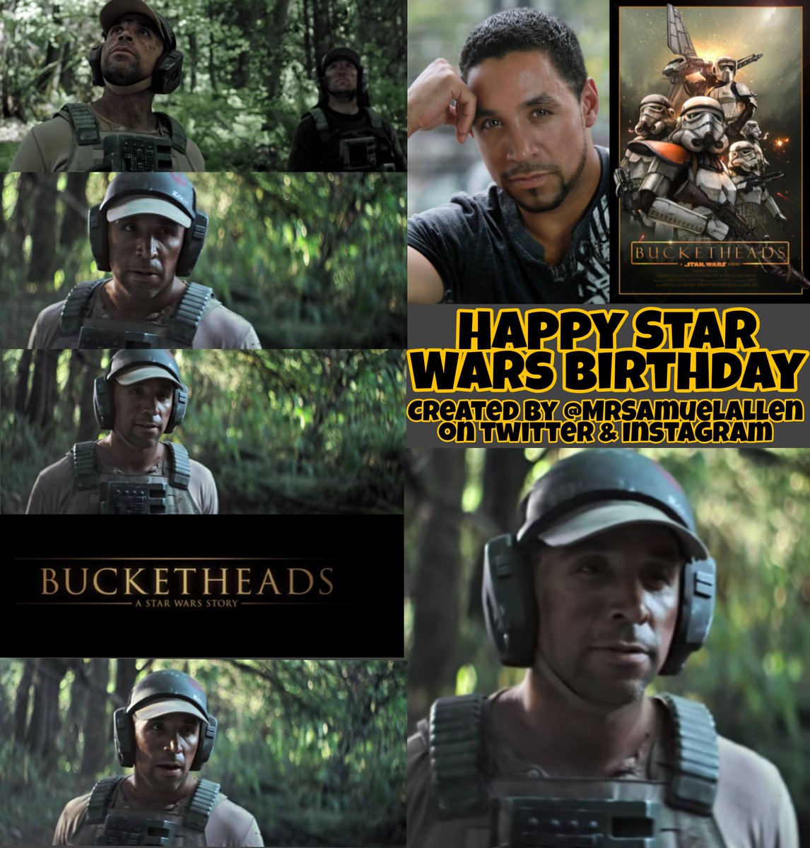 MrSamuelAllen's tweet photo. Happy 42nd Birthday to #ChadRiley, he played Rico in fan film #BucketheadsAStarWarsStory. May he have a good one. https://t.co/xOOcMiaECd