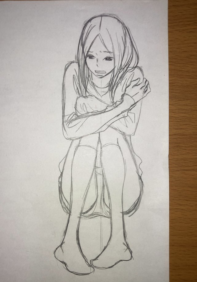 「うさぎドロップ」のいろいろ…
ちょっと動きがあるだけで、いきなり原稿用紙にしたがきを描くのが難しくて、よく別紙に描いたりして四苦八苦していました(当時はペン入れまでは紙でその後デジタル作業)
2枚目の大きい絵は予告カットのしたがき?
すべてデジタルになった今も四苦八苦はしています