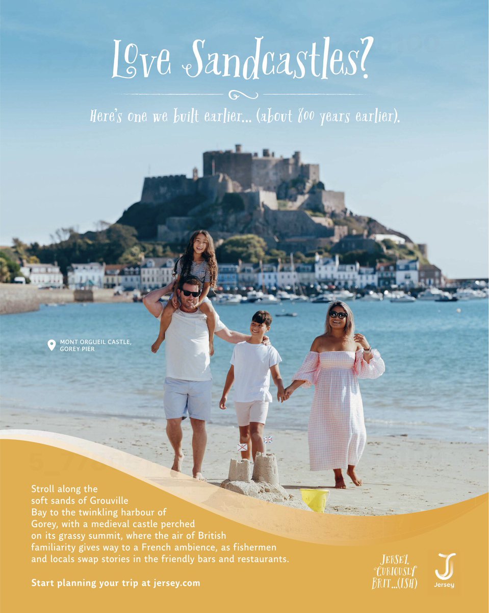 GaryBurgessCI's tweet photo. ⛱ Nice to see Jersey being promoted in the Sunday papers today, with a fresh new look and feel to the campaign courtesy of @VisitJerseyCI.

“Jersey. Curiously Brit…(ish)” is a lovely line. https://t.co/RGP0qPAiwS