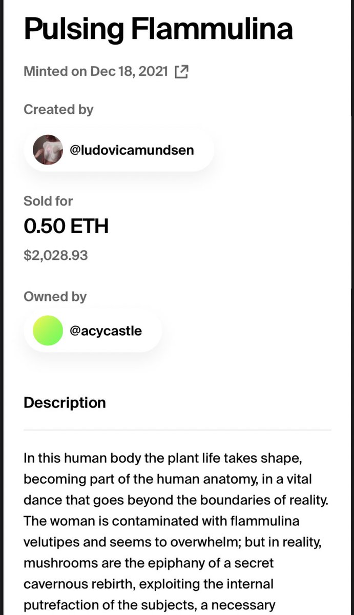 What a wonderful Christmas! ❤️
My first #nft artwork was sold 0.50 #eth ✨on 25 December!
I ever believe in the digital artwork
Love you art
Happy holiday to everyone!
#ludovicamundsen
#digitalwork #cryptoart #ntfs #NFTcommunity #art #contemporaryart #digitalart #visualart