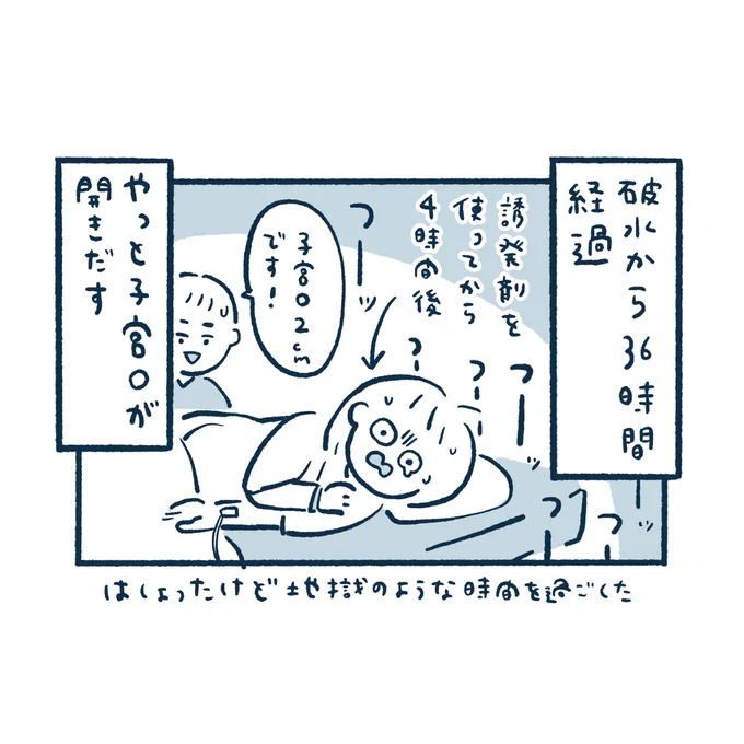 出産4コマ⑥無痛分娩…!? 前編#マリーの出産物語子宮口さえ開けばゴールとさえ思ってたのにまさかそんなことがあるだなんて思わなかったんだ… 