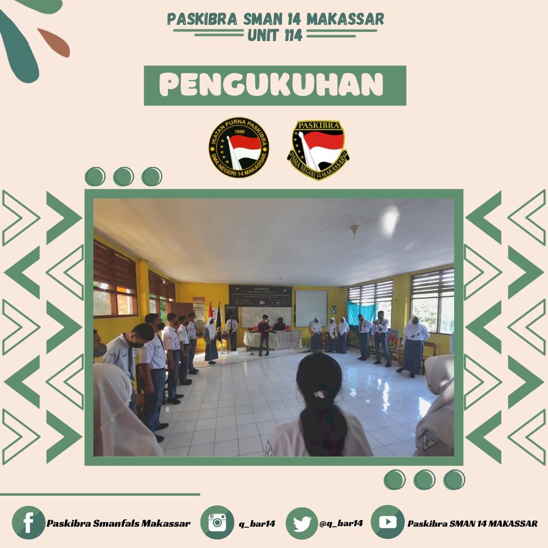 Q_bar114's tweet photo. [OUTDOOR DAY]

Assalamualaikum Wr.Wb.
Salam Paskibra!!

Telah terlaksana kegiatan “OUTDOOR DAY” yang bertujuan untuk membentuk karakter calon anggota Paskibra, dan menumbuhkan aspek kepribadian untuk menuju lebih baik, dan penanaman nilai kemanusiaan untuk terciptanya generasi- https://t.co/xXeZhksZU2