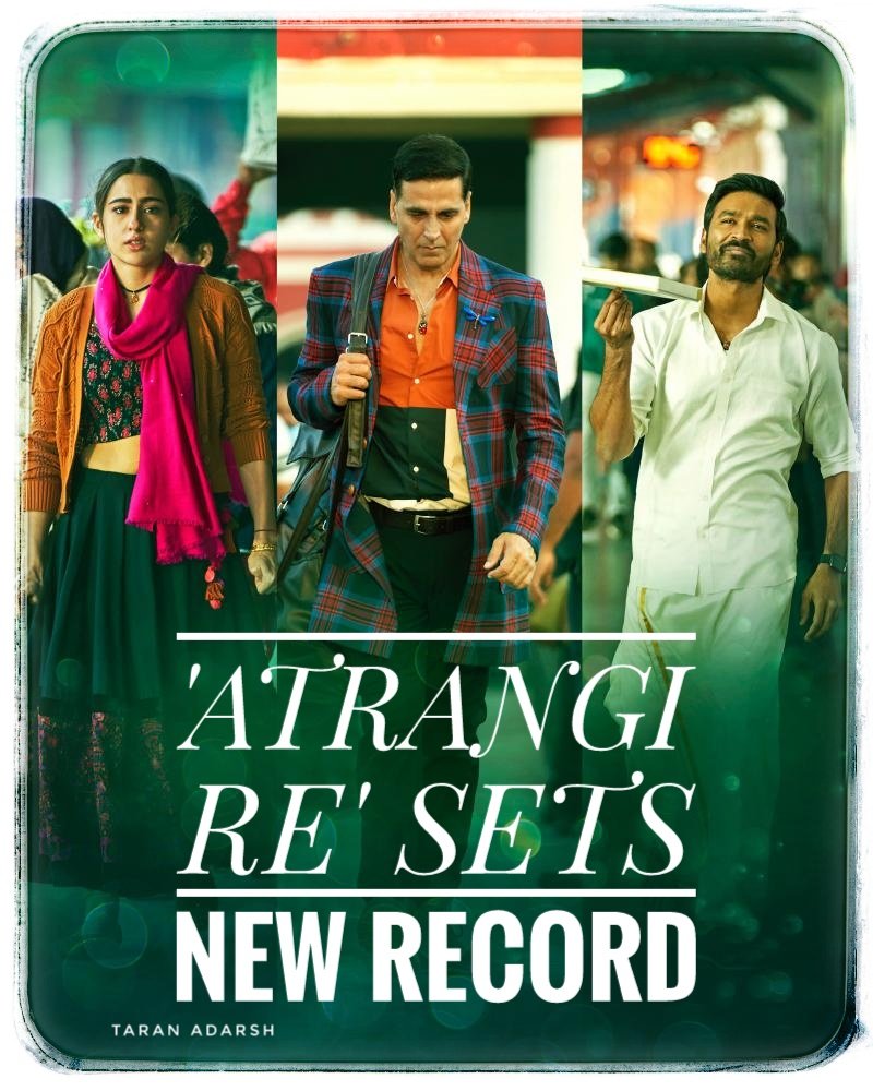 #AtrangiRe is MOST-WATCHED FILM ON #disneyplushotstar #DisneyPlusHotstarMultiplex has set new records.. Had the highest ever viewership for a *new movie* on *release day* on *this streaming platform* #Bollywood Stars #AkshayKumar #Dhanush & #SaraAliKhan! #AtrangiReStreamingNow❤