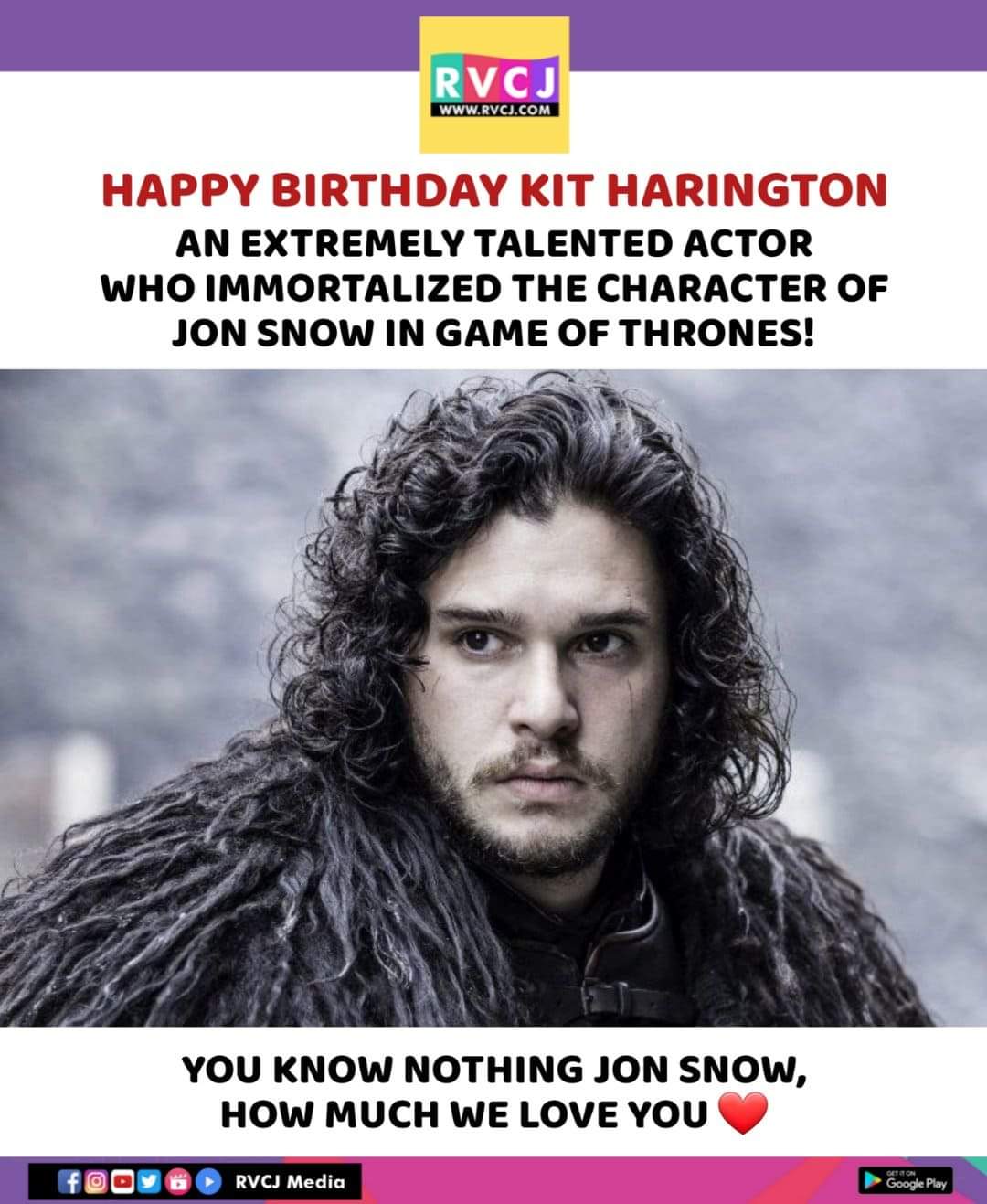 Happy Birthday Kit Harington!      