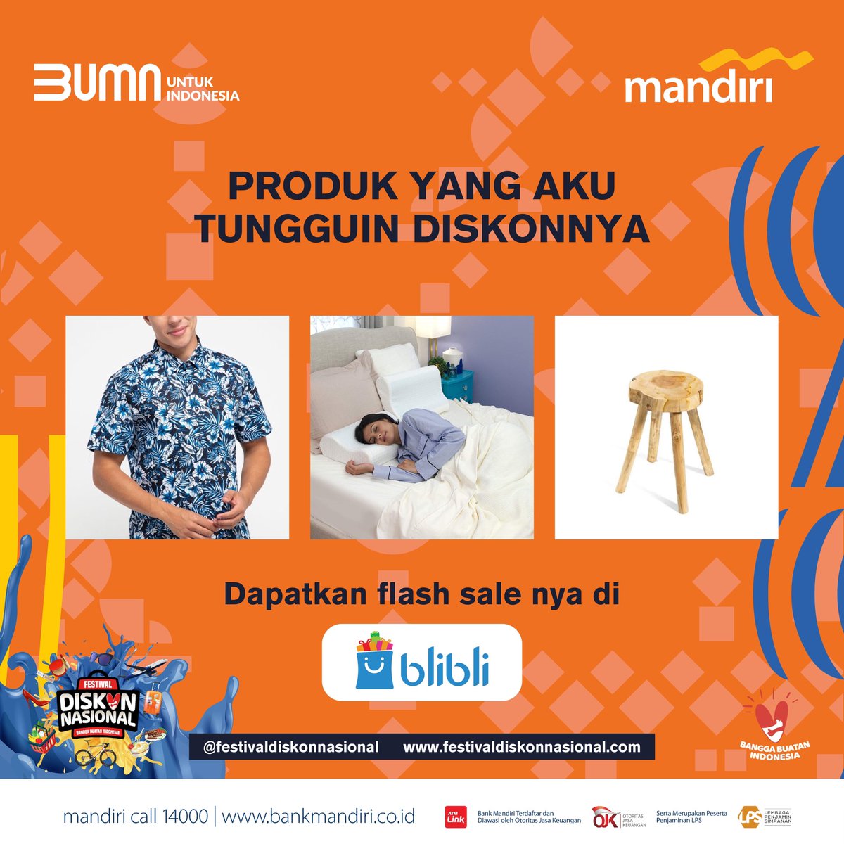 FestivalDiskon's tweet photo. Masih nungguin diskon buat beli produk yang kamu mau? Kita ada kejutan untuk kamu! Semua produk ini bakal diskon besok loh mulai jam 09:00 hingga 16:00. Jangan terlewat, hanya di https://t.co/poIFXO49de

#FestivalDiskonNasional #JakartaPunyaDiskon https://t.co/otBmcKDiq5