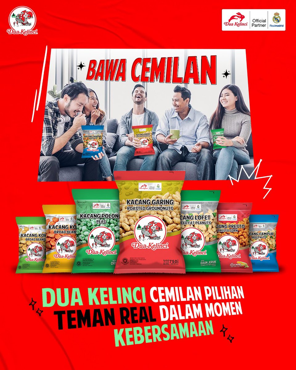 DuaKelinci's tweet photo. Dari sekian banyak tips biar lebih akrab dengan teman cuma ada satu yang paling ampuh.
Kalau Teman Real ngelakuin ini dijamin makin akrab dan makin sering nongkrong bareng #TemanReal lainnya.
Ayo diswipe biar tau trick-nya!
#Bener2TemanReal #TemanKebersamaan #KacangDuaKelinci https://t.co/ucKP01dViK