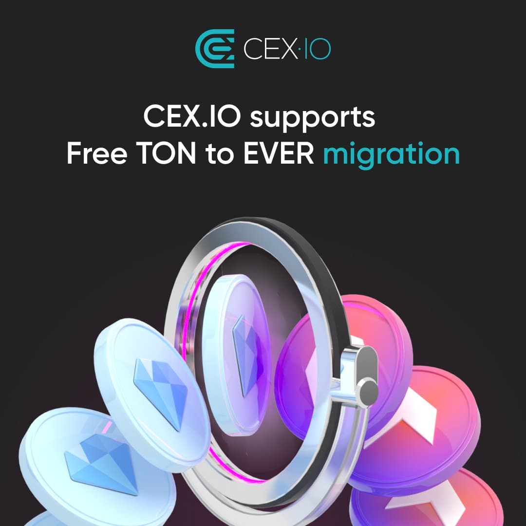 everscale_india's tweet photo. TON Crystal (TON) migrates to 
@Everscale_net
 and will become EVER

The migration will be automatic for CEX·IO customers. Eligible customers will receive 1 $EVER token for each 1 $TON they have on balance.  

More details here👉 https://t.co/RsgKxTSBho https://t.co/LMBo4jVo7m