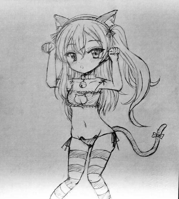 るるえぱさんのネコ愛里寿ちゃん🐱が可愛すぎたので色紙に描いてます😳
下描きで2時間かかった笑 