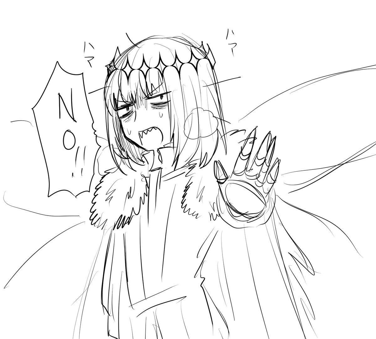 レイドが始まる5分くらいで描いた落書き 