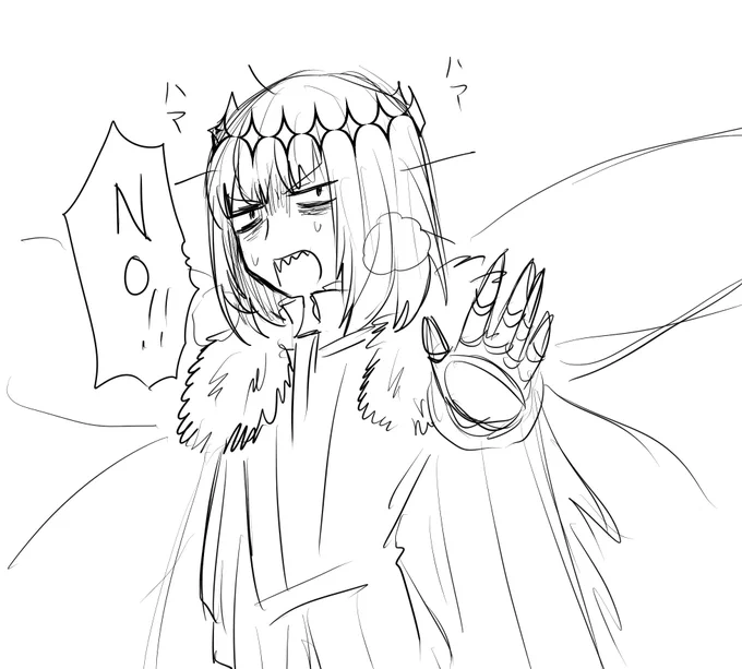 レイドが始まる5分くらいで描いた落書き 