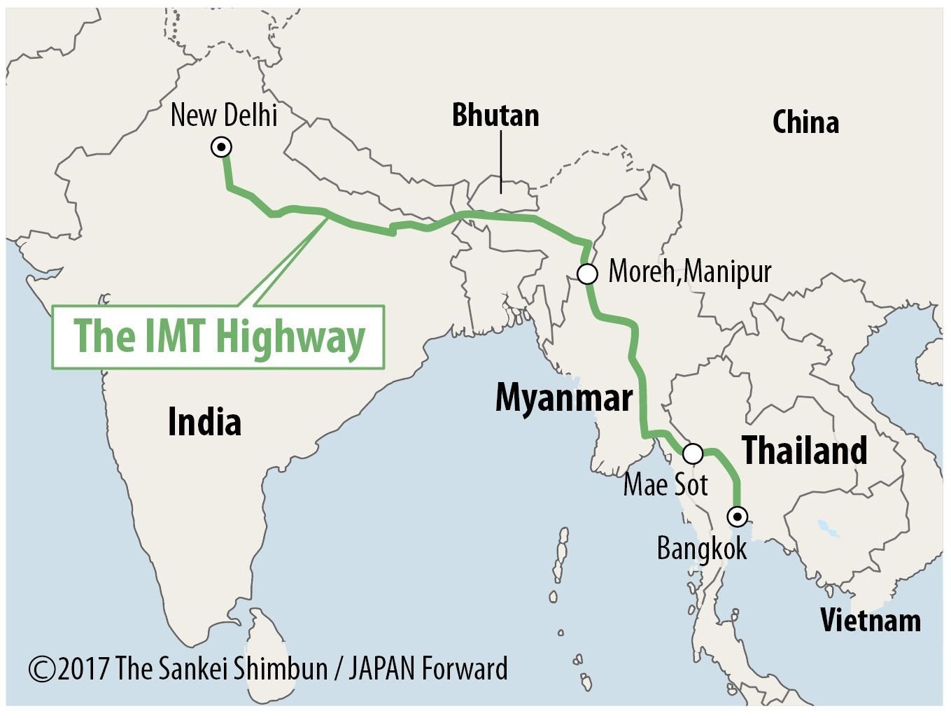 India To Bangkok Map تويتر \ Prof. Michael Tanchum على تويتر: "🇮🇳 V. 🇨🇳 In #Asean | Meet The  #India-#Myanmar-#Thailand Highway ➡️This Is Important India-Aean  Connectivity Project Could Be Disrupted By Insurgent Groups In India's Ne