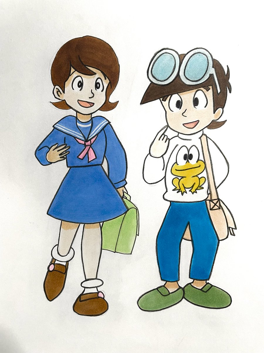 いろんなアニメキャラ描いてみた ど根性ガエル 貝塚ひろし ピョン吉 吉沢京子 描いてみた Thegutsyfrog Drawing Youtubeチャンネル T Co 6x0gx4s4i1 T Co Cmzyysgh6t Twitter