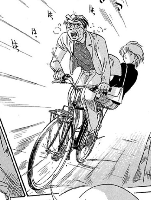 アオバ自転車店を始める前から、この漫画は自転車マニアに向けて描くのはやめようと決めていた。

自転車を正確に描くのは
「ストーリーに説得力を持たすため」で、マニアに褒めてもらう為じゃない。

ただ、全く知識の無い人が見ても「この自転車、何となくちゃんとしてる」と思ってくれればOKだ。 