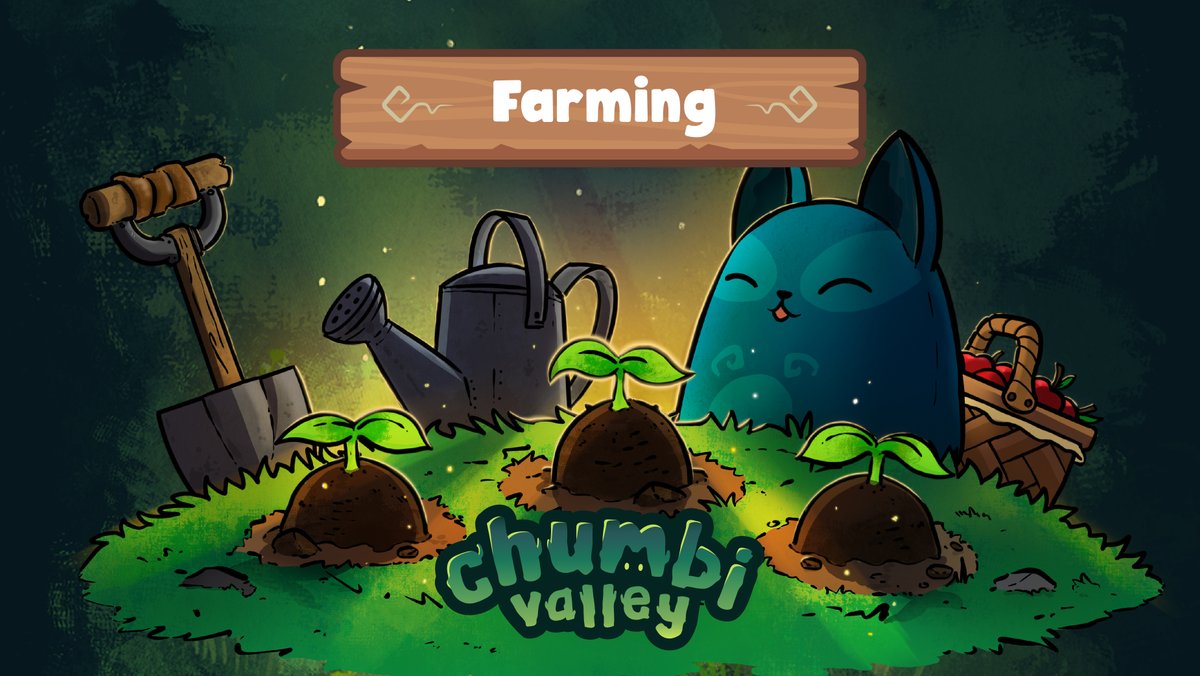 chu_mb1's tweet photo. 🌱Find rare seeds &amp; start a farm to grow forest crops that have many uses

Crops yield #NFT items, use them in crafting or sell them to the wandering trader for #p2e rewards

Teach Chumbi spells &amp; they will learn to manage your farm

#NFTgame #play2earn #cryptoGame #ChumbiGang https://t.co/xdmCYDR2Nj