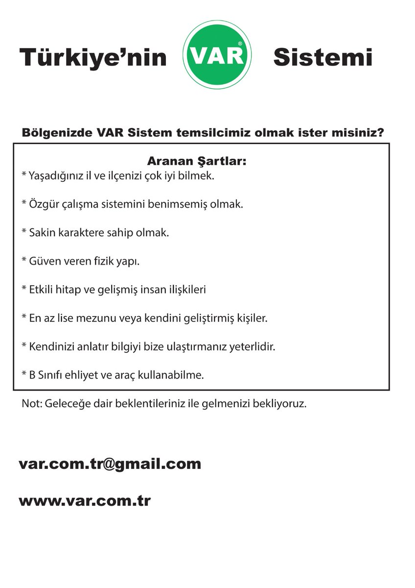 var.com.tr Temsilcilerini ariyor