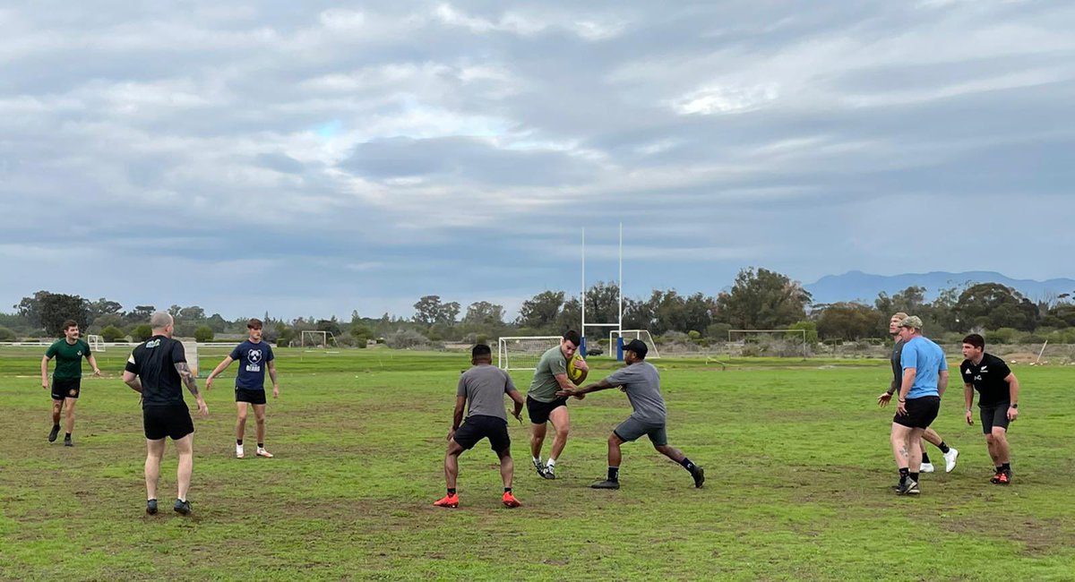 Is there a better way to bring in Boxing Day than playing a little touch rugby? Soldiers from <a href="/1Rifles_CO/">CO 1 RIFLES</a> playing at the UN Protected Area, Nicosia this morning.