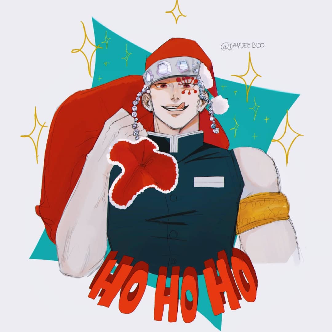 jjayqe's tweet photo. happy holidays #kimetsunoyaiba #myart https://t.co/gChBoFDlhh
