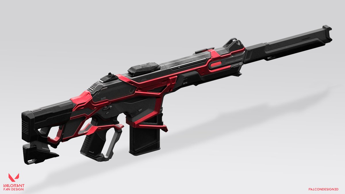 FalconDesign3D's tweet photo. So... I did a Valorant Phantom -fan- skin in 3d 

#ValorantArt #valorant #b3d #conceptart https://t.co/7RmwgZNg1r