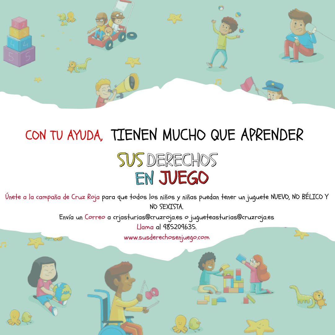 Desde #CRJAsturias estamos sumergidos en plena campaña de #ElJugueteEducativo, y, desde @FBancoSantander han querido aportar su granito de arena, donando estos juguetes #nuevos #nobélicos y #nosexistas