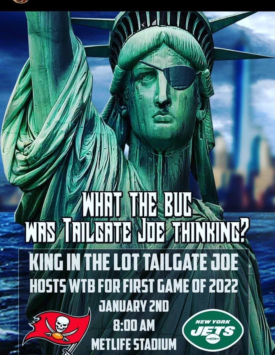 Ru_Dubi's tweet photo. COME TO THE ONLY TAILGATE WHERE YOU CAN BE WITH A SEA OF BUCS FANS - LOT E-26 FOR THE BUCS JETS GAME ON JAN 2 AT THE TAILGATE JOE HOF TAILGATE! @Buccaneers @Buccaholics @WhatTheBuc #BUCS https://t.co/aaXc7Hxwdy