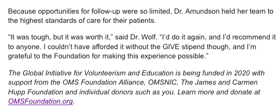 AmundsonMaxFax's tweet photo. An OMS foundation recipient. #IAOMS #AAOMS #humanitarian #omsfoundation https://t.co/3jcVwUDhsf