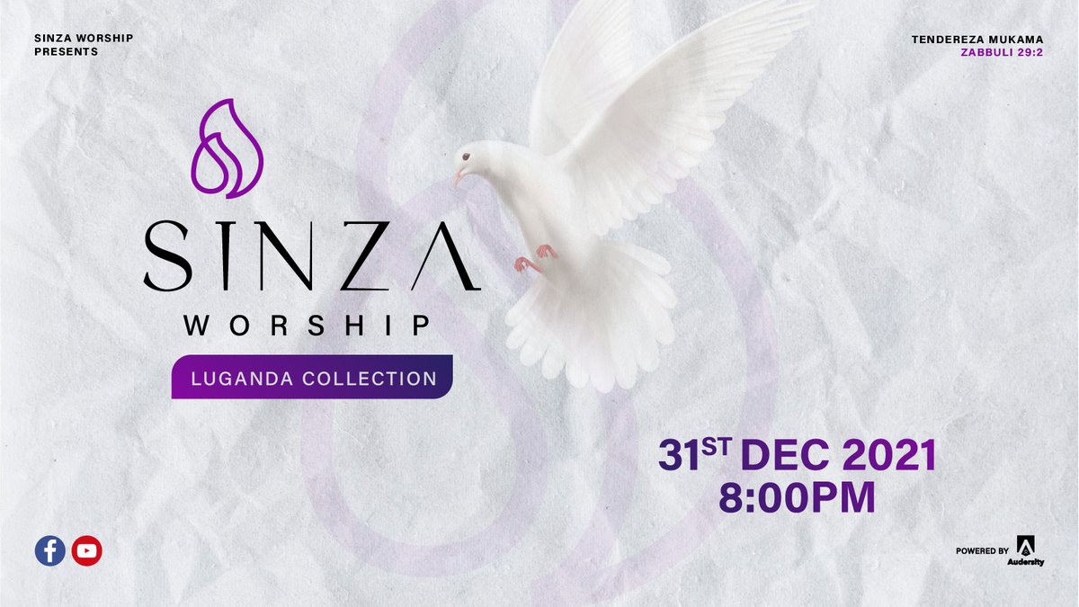 July 31st we premiered our first ever Healing Worship session. It's been 6 amazing months worshipping with you through the best &amp; toughest times of the year. As we wrap up 2021 join us on #NewYearsEve for a luganda  session. Subscribe youtube.com/c/SinzaWorship to get a reminder!