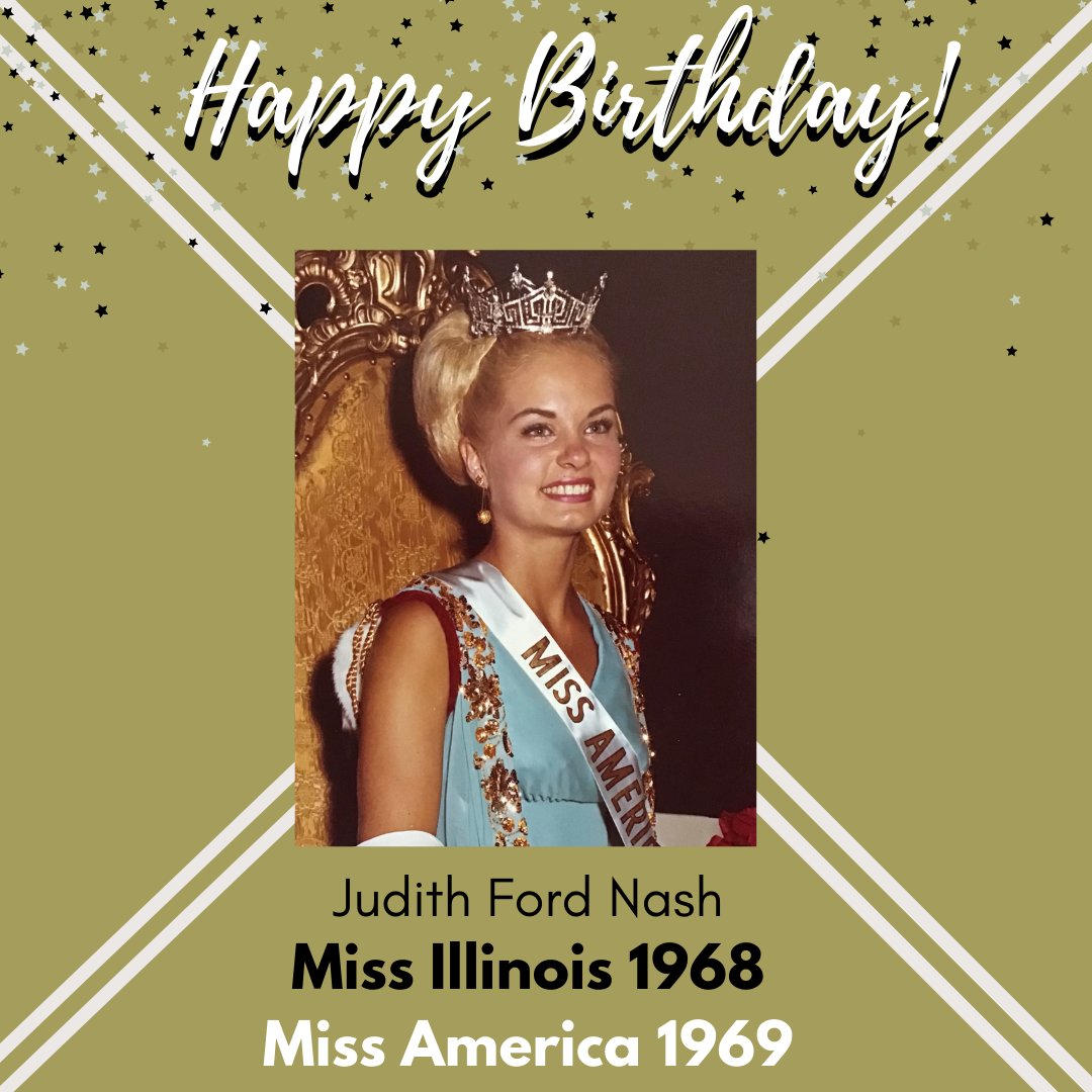 Happy Birthday to Miss Illinois 1968 and Miss America 1969, Judith Ford Nash! 
.
.
#happybirthday #MissAmerica #MissIllinois #Classof1968 #1968