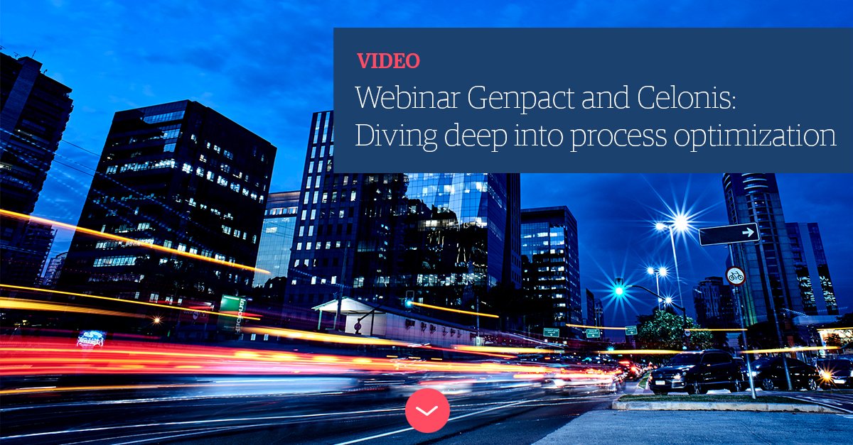 Chvanilkumar's tweet image. Discover how Genpact and Celonis partner on process optimization to unlock insights and make #DigitalTransformation in procurement and finance a reality. ow.ly/a8Fa103hjOT