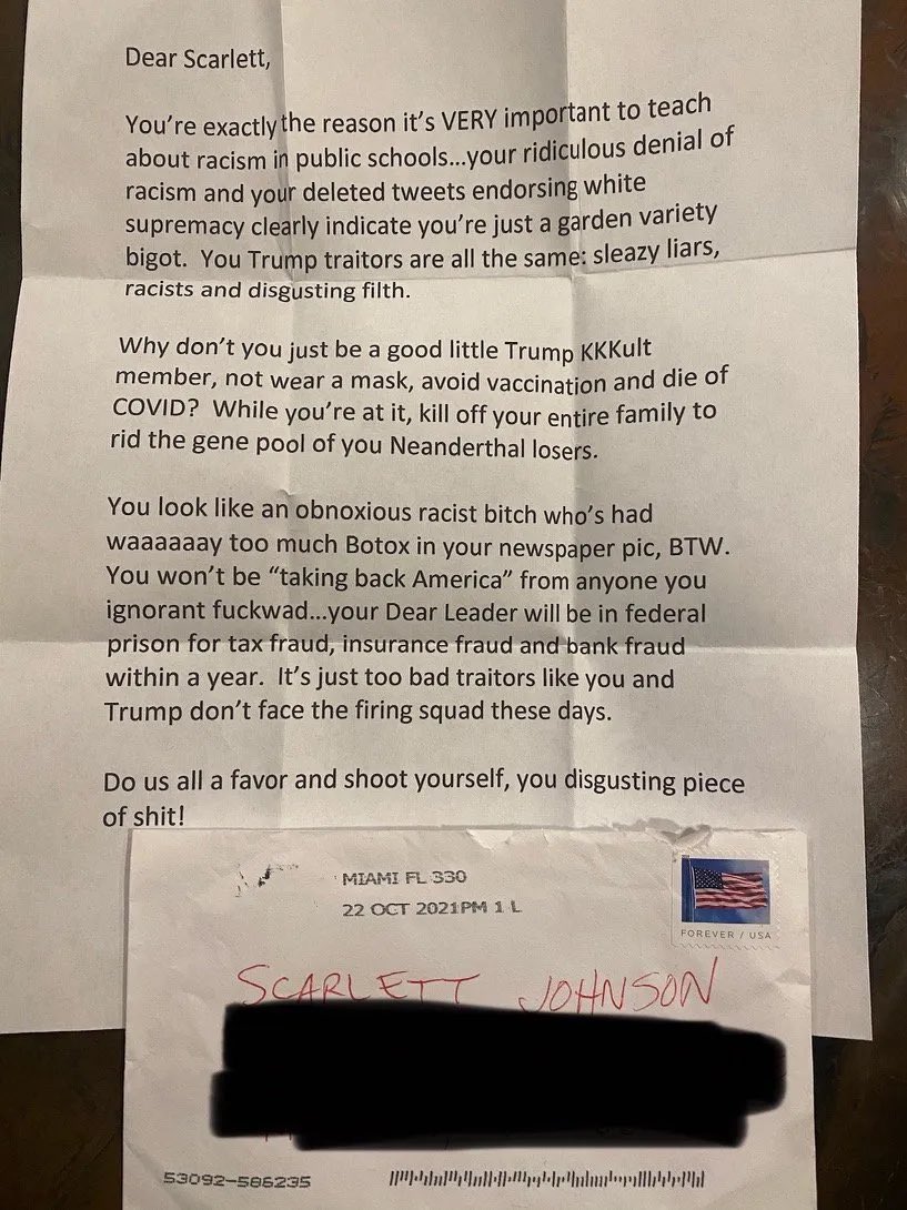 scarlett4kids's tweet photo. If you run for school board and denounce Critical Race Theory, expect this:

@ConceptualJames 
@MythinformedMKE https://t.co/7jF3n4M7he