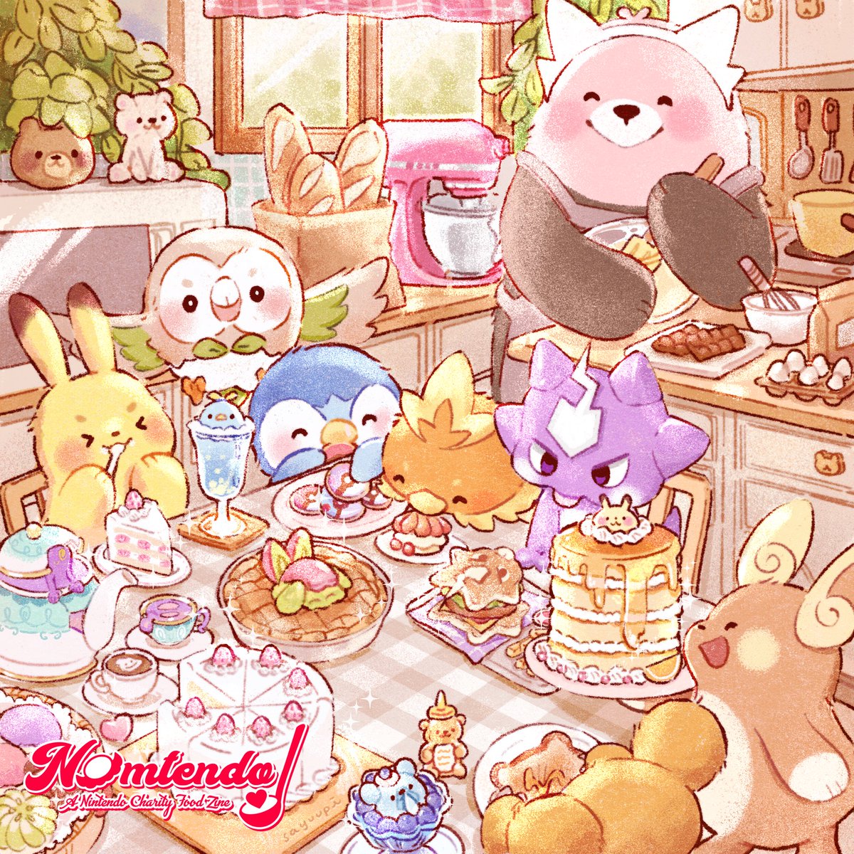 sayuupi_'s tweet photo. My piece for the Nomtendo Zine!! ✨ https://t.co/Gz0EdvjzTL