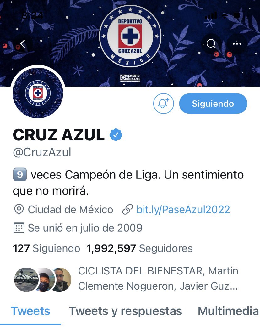 Que ondas Bros!
Nos motivamos para llevar la cuenta <a href="/CruzAzul/">CRUZ AZUL</a> a los 2,000,000 de seguidores!

Es nuestro Equipo y lo amamos de corazón!!! 

UNIÓN AZUL!!

Solo faltan 7,403! Es más al seguidor número 2,000,000 que me mande foto comprobando que él, fue le mando su Playera 
👊🏻💯💙🏆