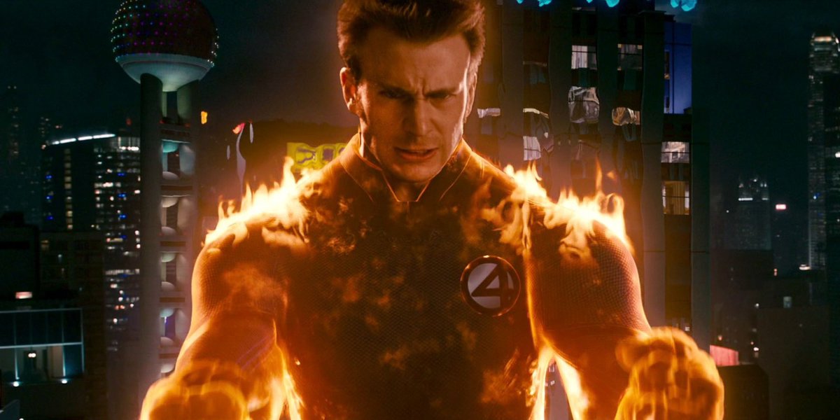 Imagine a “portals” like moment in Multiverse of Madness where all the most nostalgic Marvel heroes are coming through & then one portal opens & Chris Evans walks through & everyone thinks it’s Cap but he says two words… 

FLAME ON!🔥

His clothes burns to reveal the F4 suit.