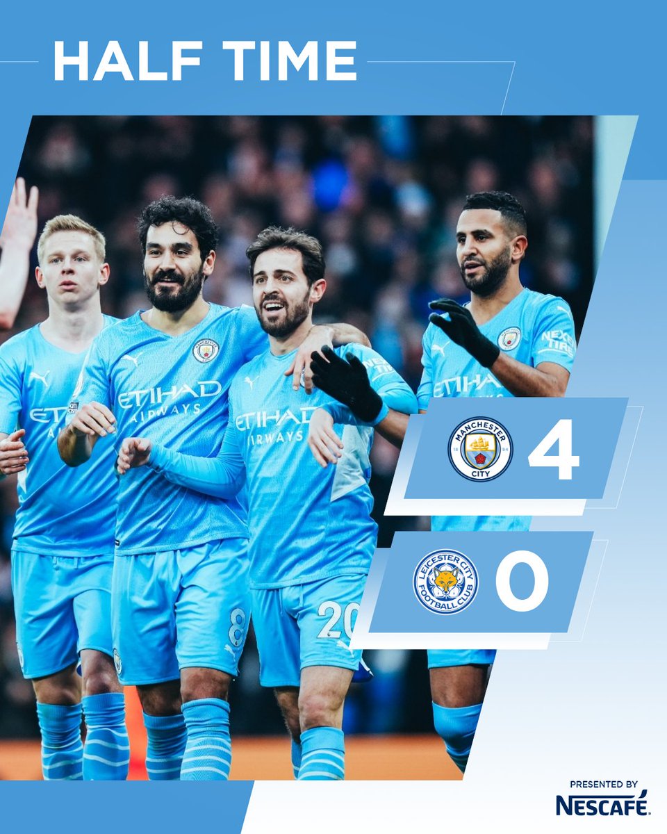 HALF TIME | A relentless half of football! ⚡️

🔵 4-0 🦊 #ManCity
