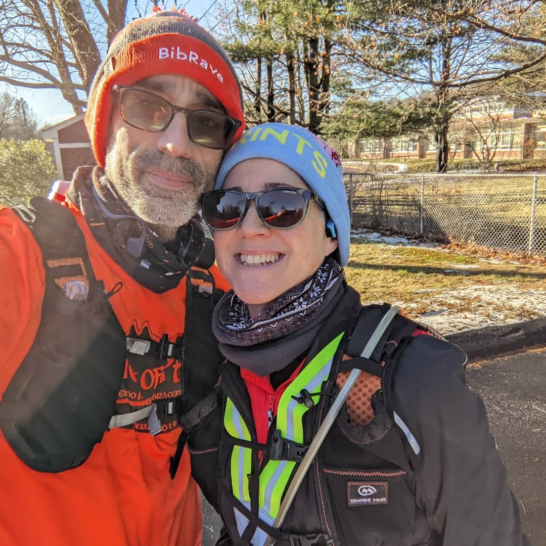 CTRunner21's tweet photo. We had a 7 mile plan. Icy roads changed everything (slick uphills). 3.2 miles and no injuries. We will be back to conquer the hills. #dirtunit #trailroadwherever #everydaydirt #couplegoals #RunWithAdam #CrushThoseMiles #OrangeMudAmbassadors @Orangemud #hydroquivervestpack1 https://t.co/F6vNqLFK2n