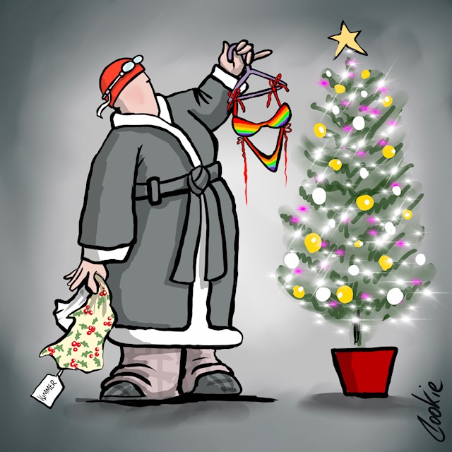 Hope you kept the receipt?<a href="/cookie_cartoons/">Cookie Cartoonery</a> #swimming #cartoon #coldwaterswimming #swimlife