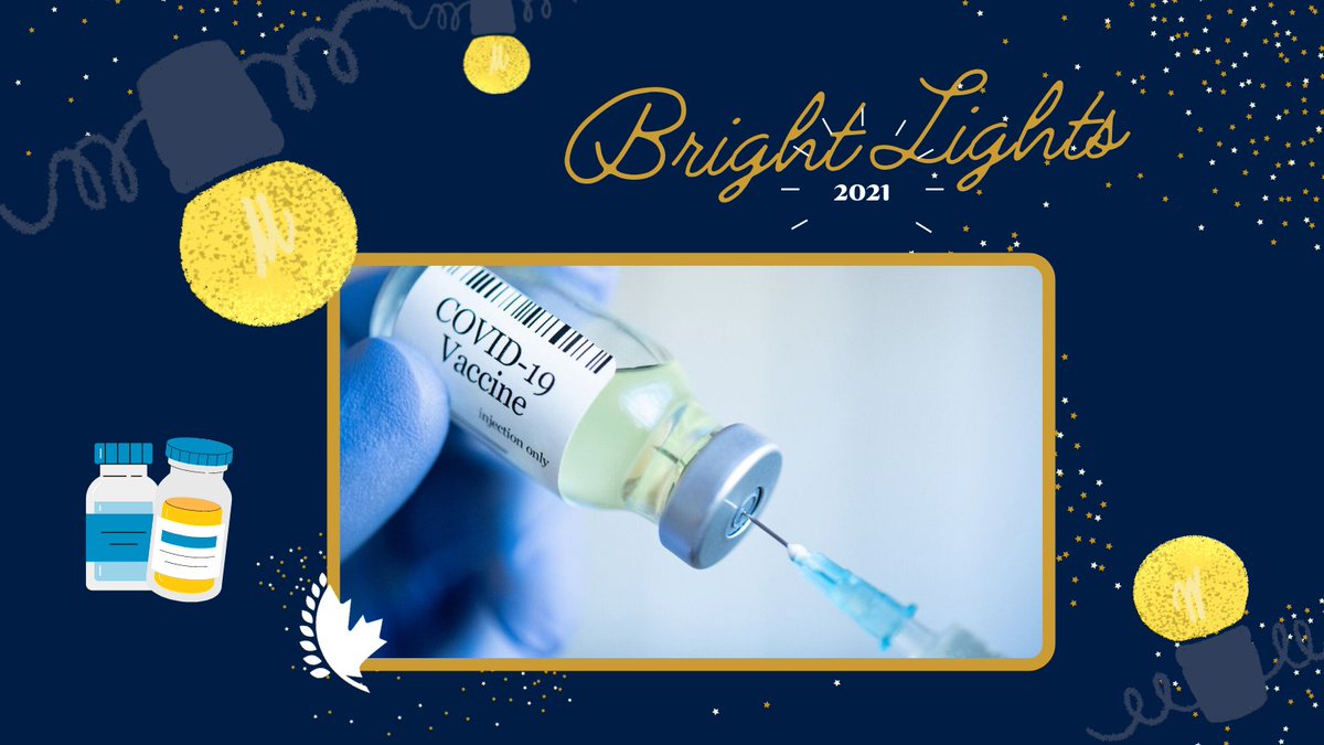 One of the brightest moments of 2021 was the development and administration of the COVID-19 vaccine <a href="/COVIDimmunityTF/">COVID-19 Immunity Task Force</a> We celebrate the efforts of health scientists, researchers and front-line heroes who worked tirelessly to make this possible 👏 #ThankYou #CMHFBrightLights
