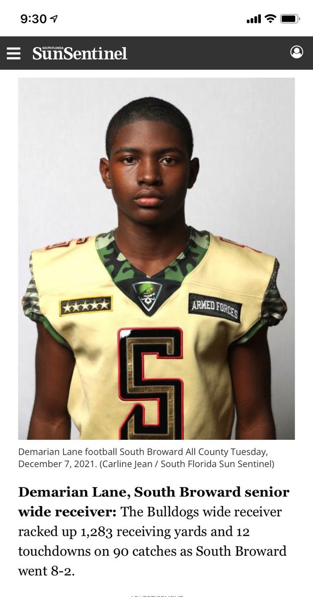 Demarianlane11's tweet photo. Got to thank the man above🙏. First team all-county @SuperPacman5 @larryblustein @TheCribSouthFLA @PrepRedzoneFL https://t.co/kO6cqVUl1Y