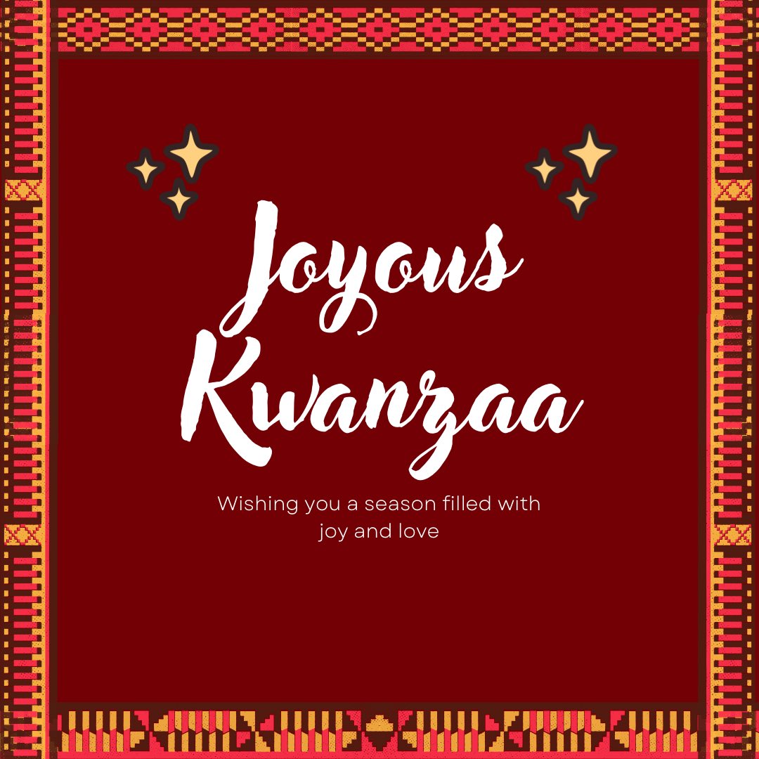 Sending you love and light this Kwanzaa season.