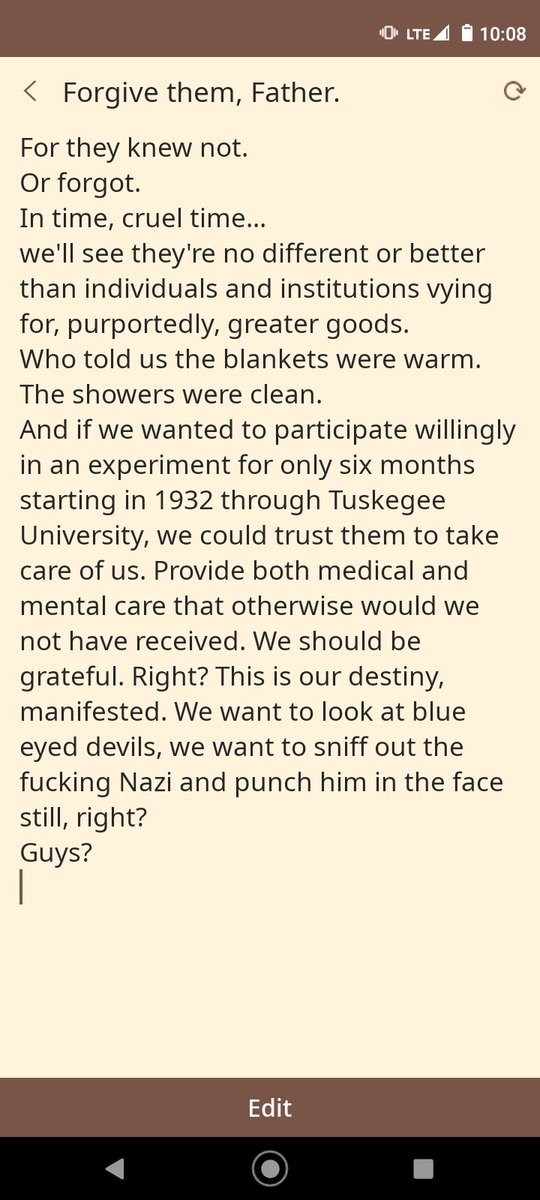 SaintlyWarfare's tweet image. Run to the hills, maybe run for your lives.
#freewrites
#SundayThoughts 
#BlindTrust
#WoefullyPlacedAllegiances
#
