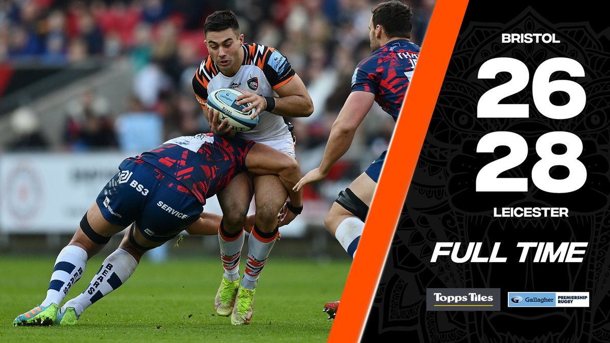LeicesterTigers's tweet photo. Job done. ✅ 

#BRIvLEI 🐻🐯 #COYT 👊 https://t.co/6vnuGS95Oz