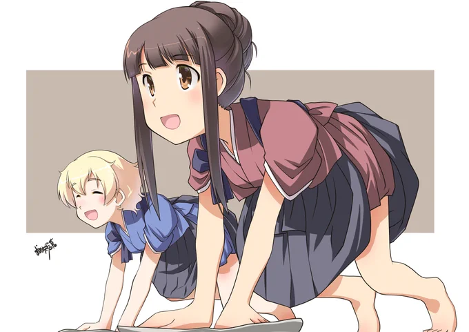 大掃除、よういドン #看板娘 #金髪娘 #着物 #十二月 #袴 https://t.co/kKuSYPV03D 