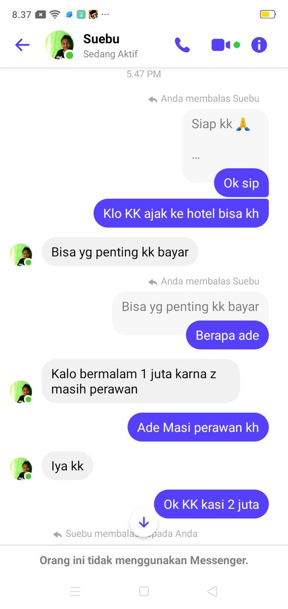 Wamena1300's tweet photo. 2 fb masi aktiv enggo
Pepe kaskado...
Minta Bayar 1 juta Karna masi Perawan😂😁 https://t.co/la8OqhXWvx
