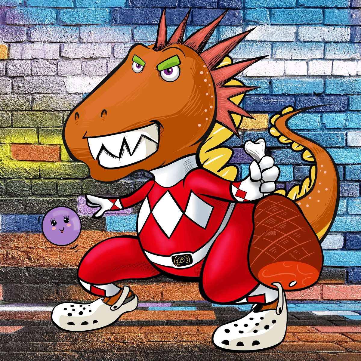 Good thing #Crocs come in Dino sizes.

Get your own pair on a PunkDINO at punkdinos.com

 #AdidasNFT  #NFT #nftcollectors  #NFTdrops #sneakers #sneakerhead #NFTCommunity #DINO  #nftcollector #Nike #vans