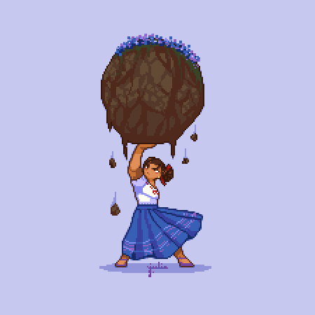 JuliaGoodish's tweet photo. Encanto was amazing and I loved Luisa. I can't stop listening to Surface pressure 💖🎶🎶

#pixelart #Encanto https://t.co/WYOibsoSk0