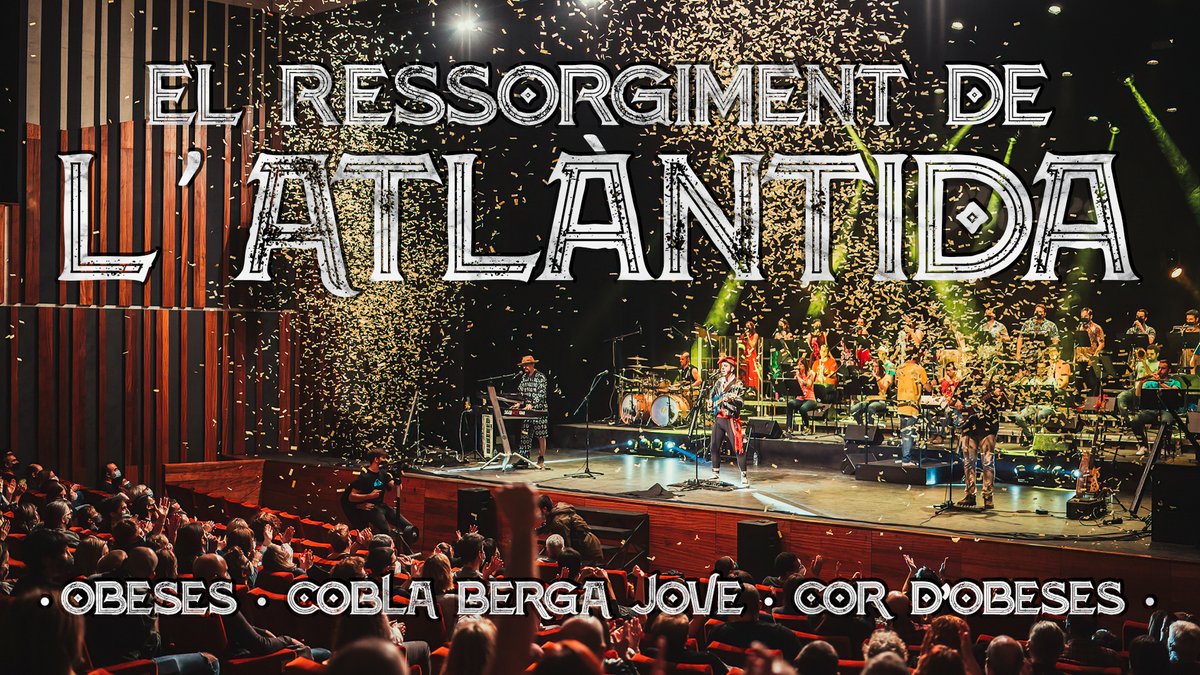 🌊EL RESSORGIMENT DE L'ATLÀNTIDA

Avui a les 18h estrenem el vídeo complet del concert d'OBESES amb la <a href="/coblabergajove/">Cobla Berga Jove</a> i el <a href="/CObeses/">Cor d’Obeses</a> a <a href="/latlantidavic/">L'Atlàntida Vic</a>.

Ajudeu-nos a fer-lo arribar a tothom qui en pugui gaudir! ❤️

📺youtube.com/watch?v=TEKy-O…
 
#ElRessorgimentDeLAtlàntida