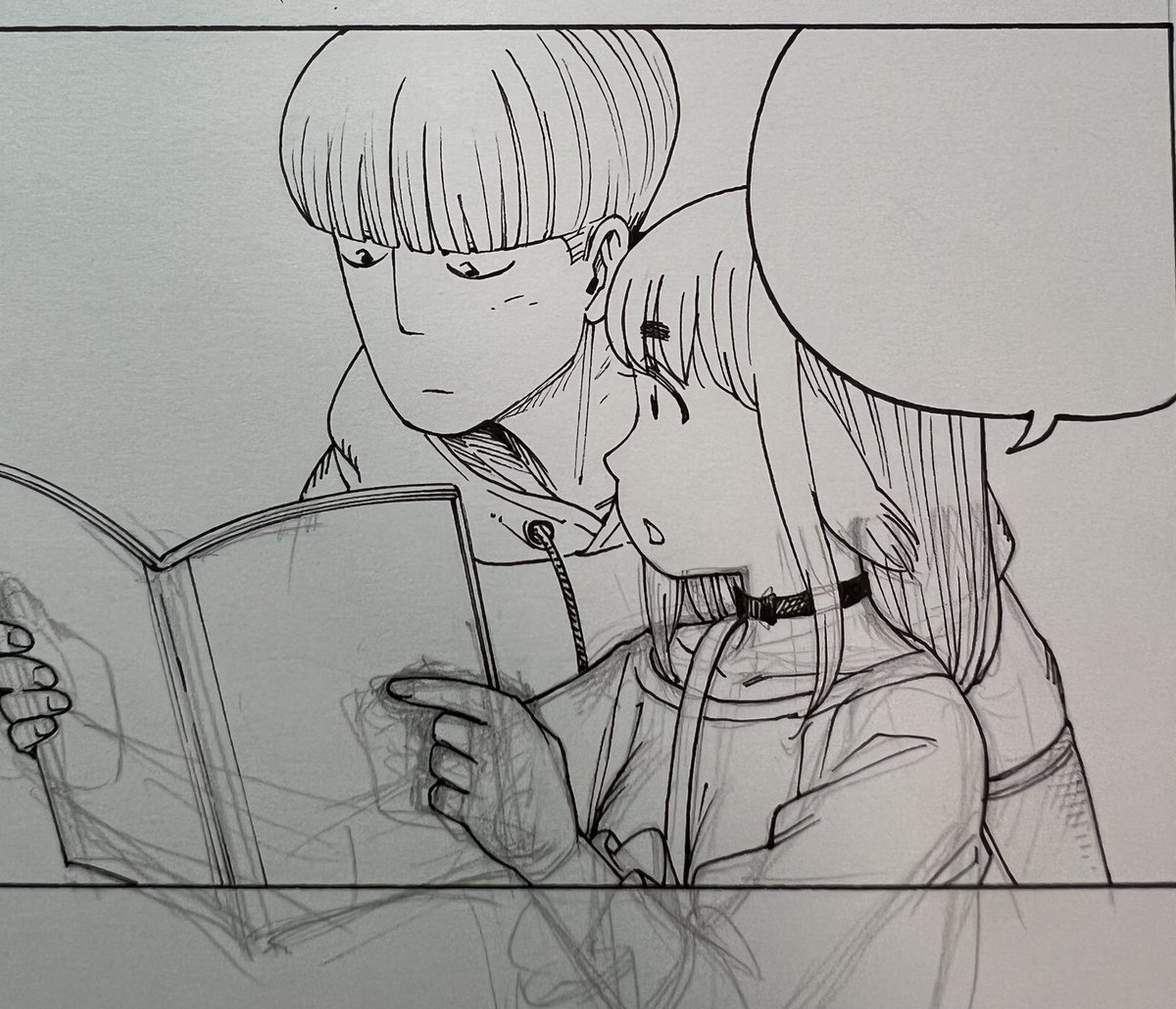 天国大魔境のシロ、下書きの時は割と表情があるけど仕上げていく過程で隠れてしまうのです。 
